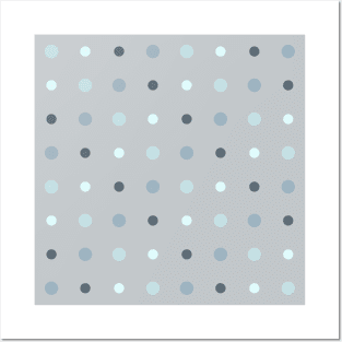 Blue dots Posters and Art